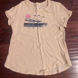 yellow birds shirt from old navy